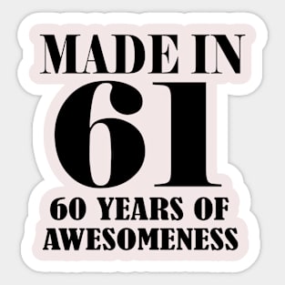 made in 62 Sticker